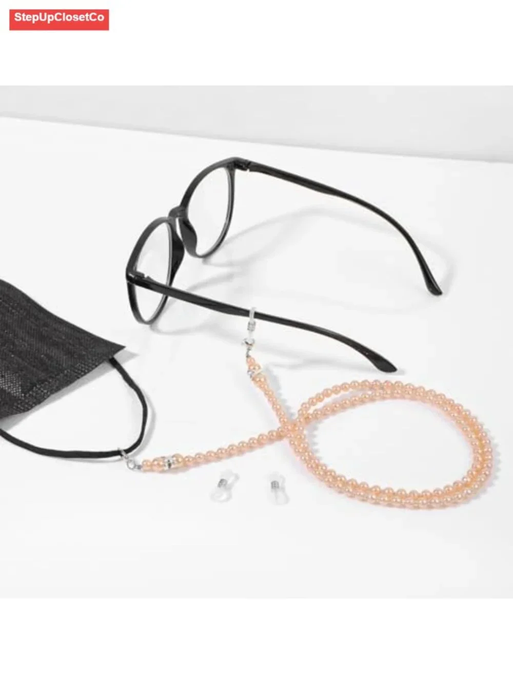 3-Pack Pearl Beaded Eyeglass Chain Holder for Women Reading Glasses Strap